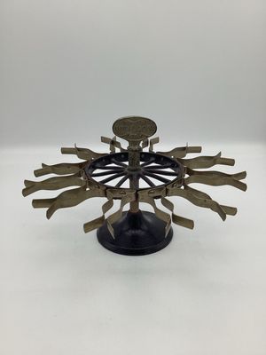 Universal Office Rubber Ink Stamp Holder Carousel
