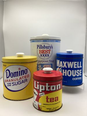 Vintage Advertising Tin Canisters