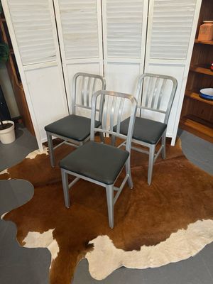 Set of 3 Original Tanker Dining Chairs