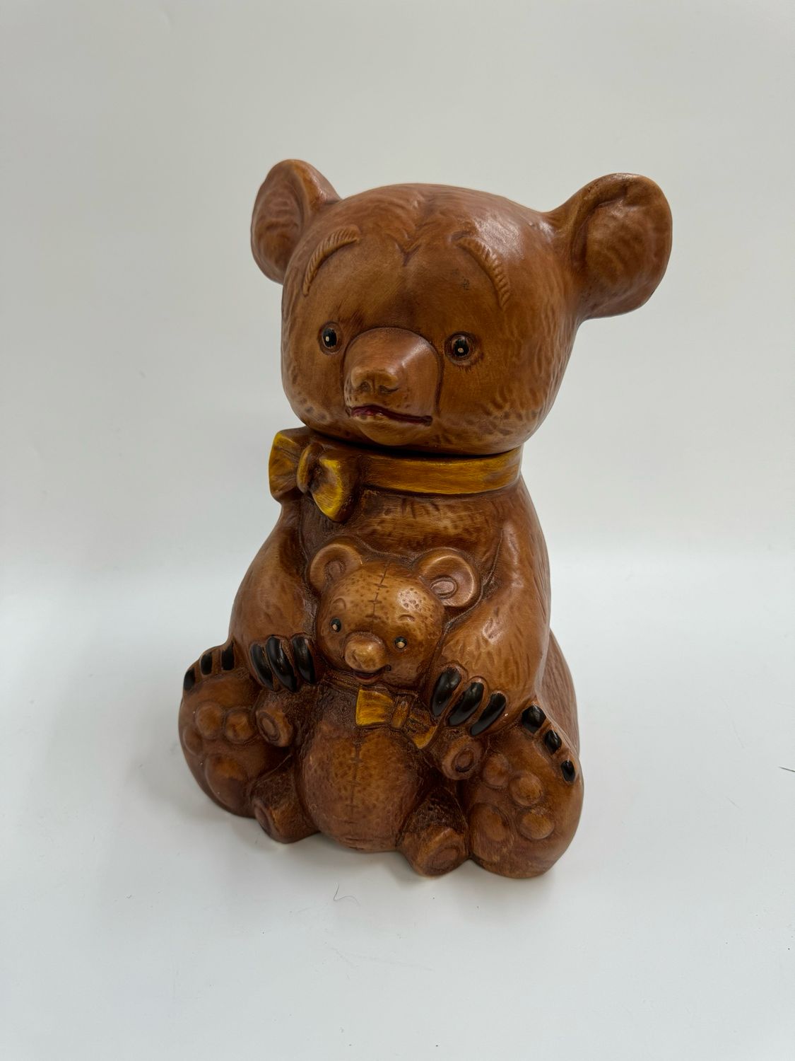 Ceramic Teddy Bear Cookie Jar by JCM