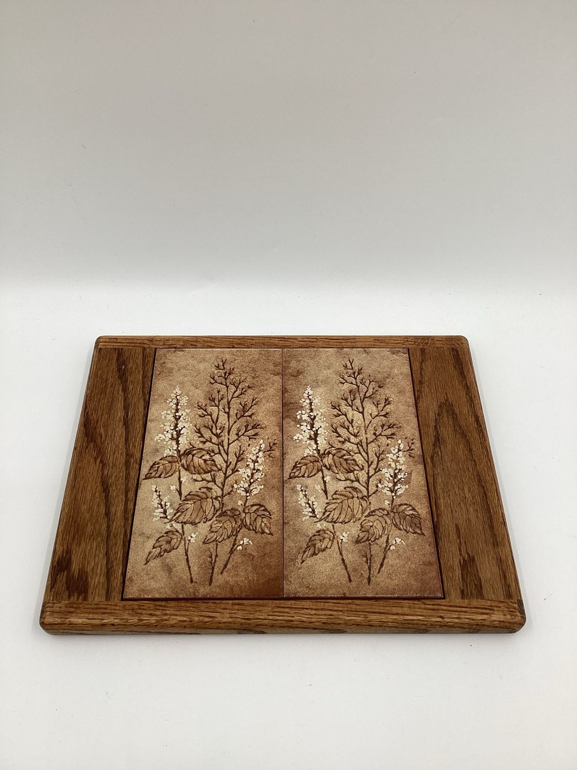 Tiled Floral Motif Serving Tray