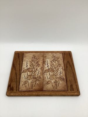 Tiled Floral Motif Serving Tray