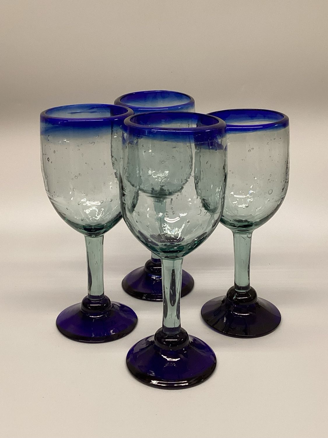 Hand Blown Mexican Wine Glasses