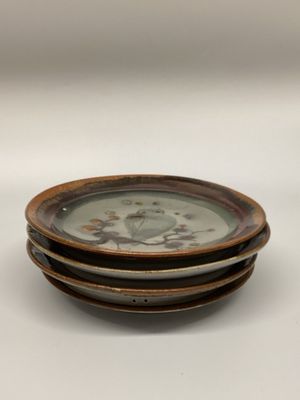 Ken Edward’s Mexican Stoneware Plates, set of 4