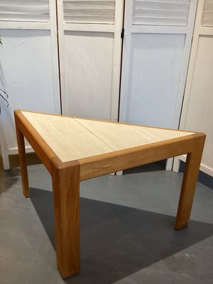Modern Tile Top End Table With Three Legs