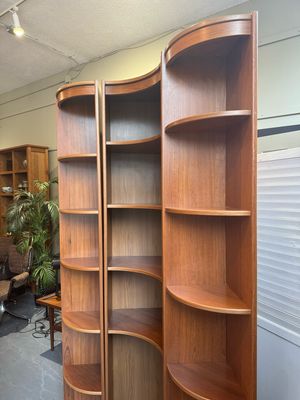 Danish Style Wooden Corner Shelves