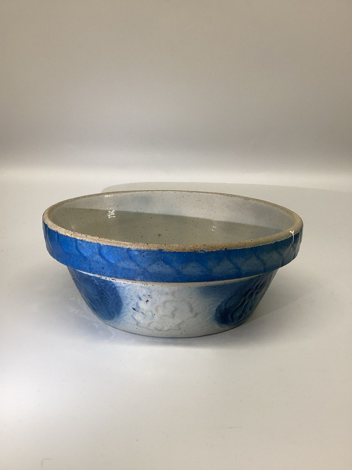 Antique Salt Glazed Ceramic Bowl
