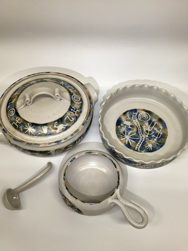 Colorado River Pottery Bakeware, 4pc set