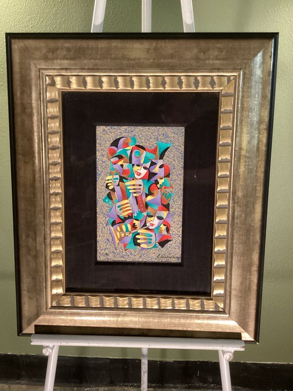 Anatole Krasnyansky “Yellow with Blue” Editioned Print