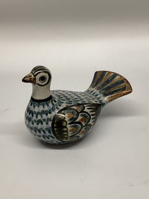 Tonala Style Mexican Ceramic Bird
