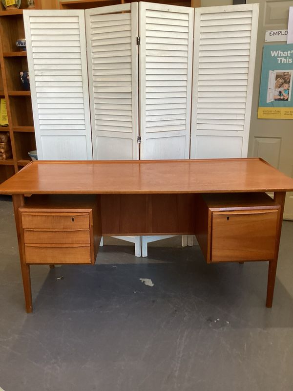 Dansk Teak Desk by Peter Lovig Nielsen