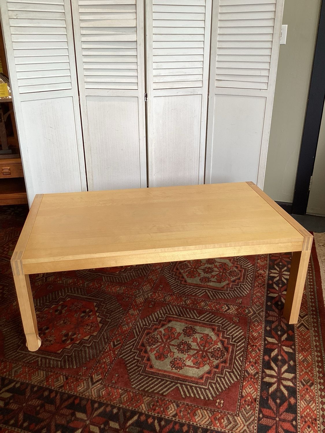 Vintage IKEA Stockholm Coffee Table on Wheels