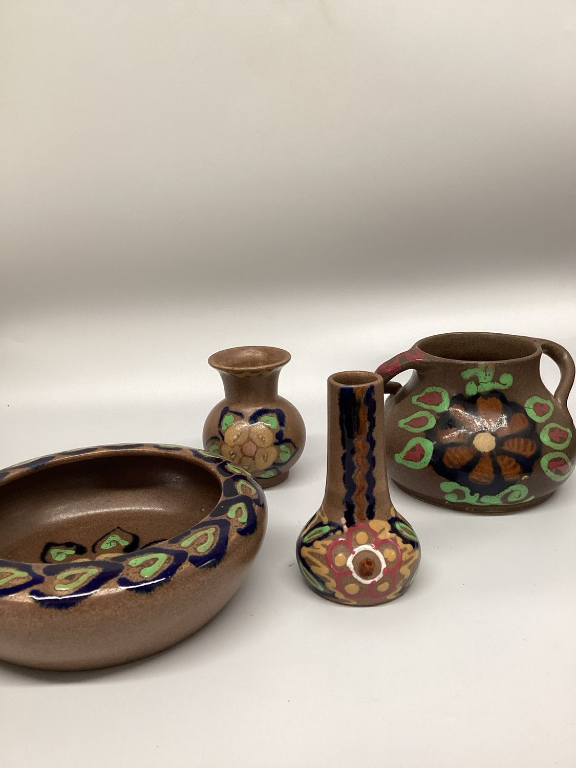 Carl Gebauer Studio Pottery, set of 4
