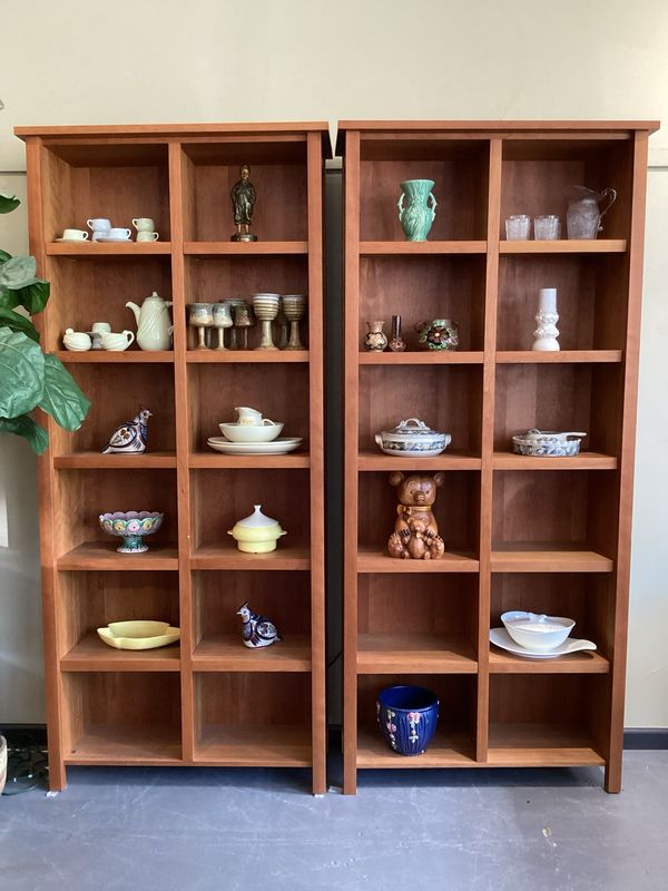 Oversized Bookshelf Wall Unit, pair