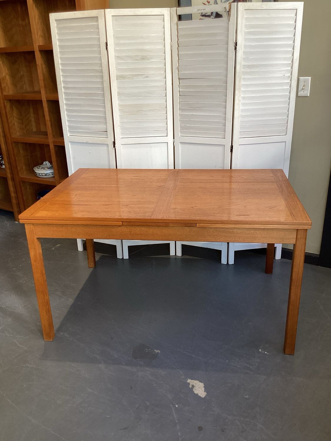 Large Extendable Teak Dining Table