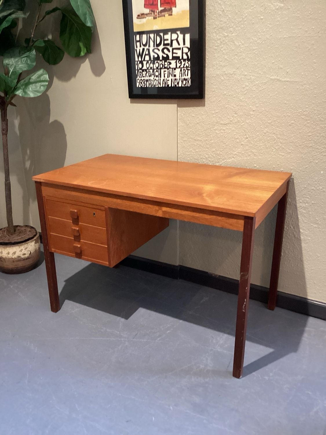 1960&#39;s Teak Desk By Domino Mobler