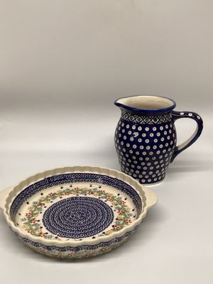Boleslawiec Polish Hand Made Pottery, set of 2