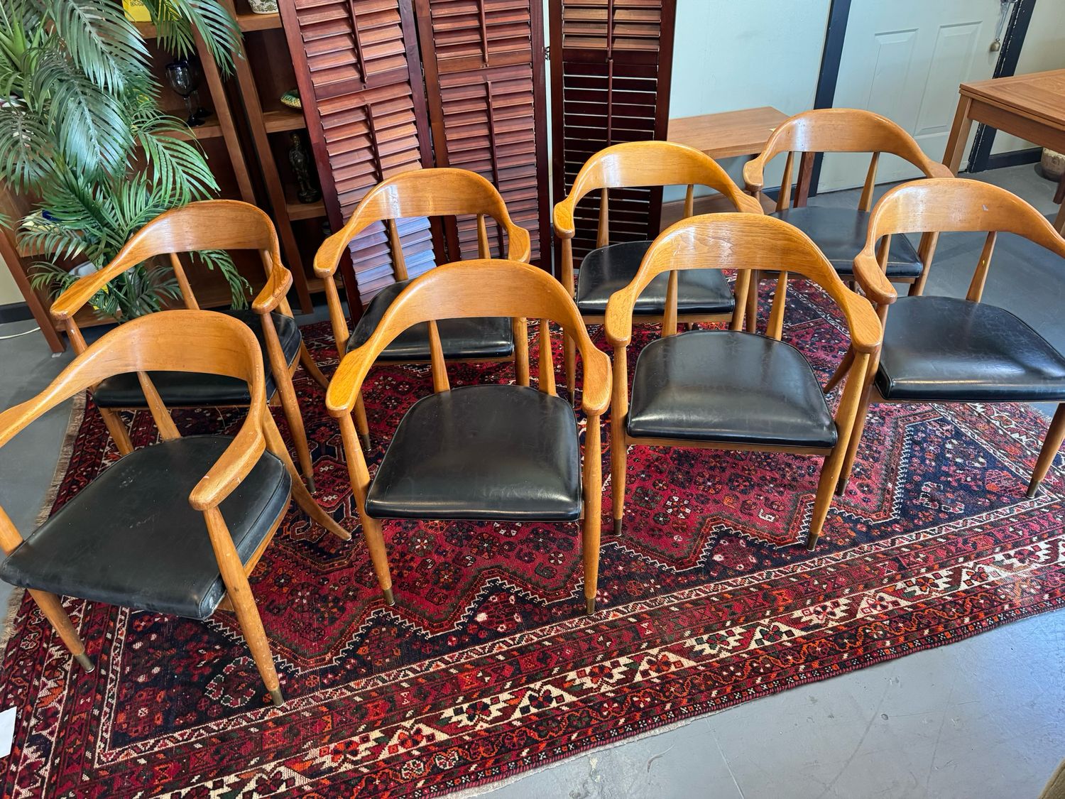Mid Century Bilford Chair Co Dining Chairs, set of 8