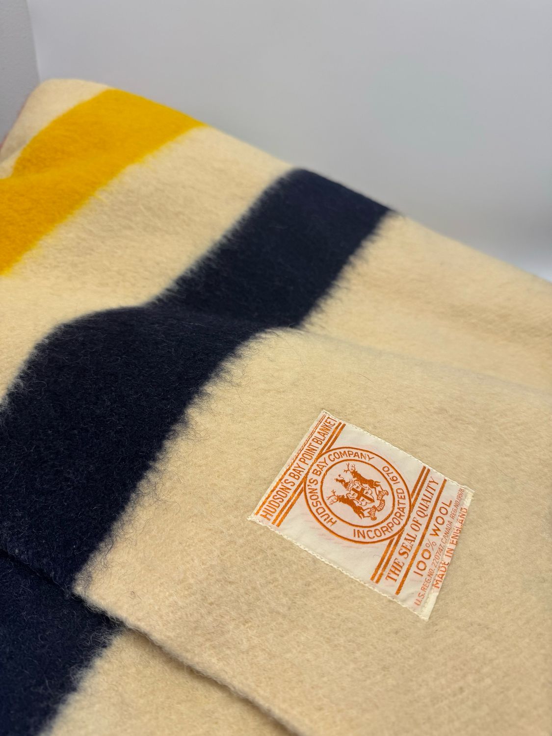 Hudson Bay Vintage Striped 4 Point Blanket