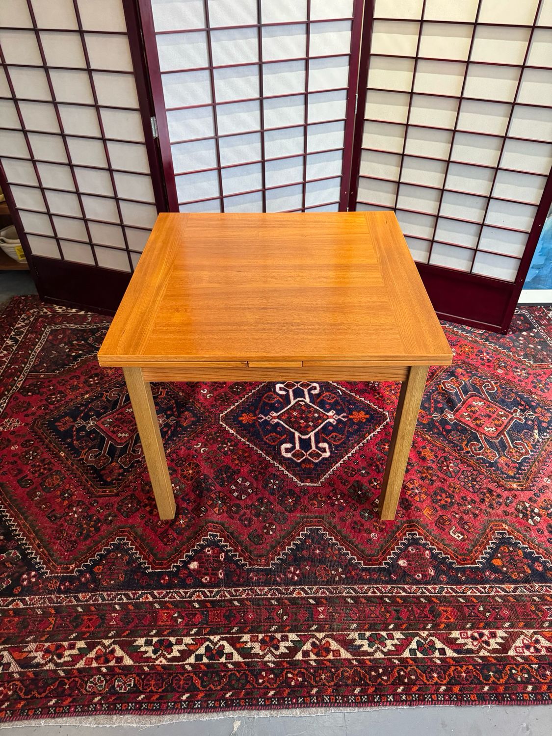 Danish Square Extendable Dining Table