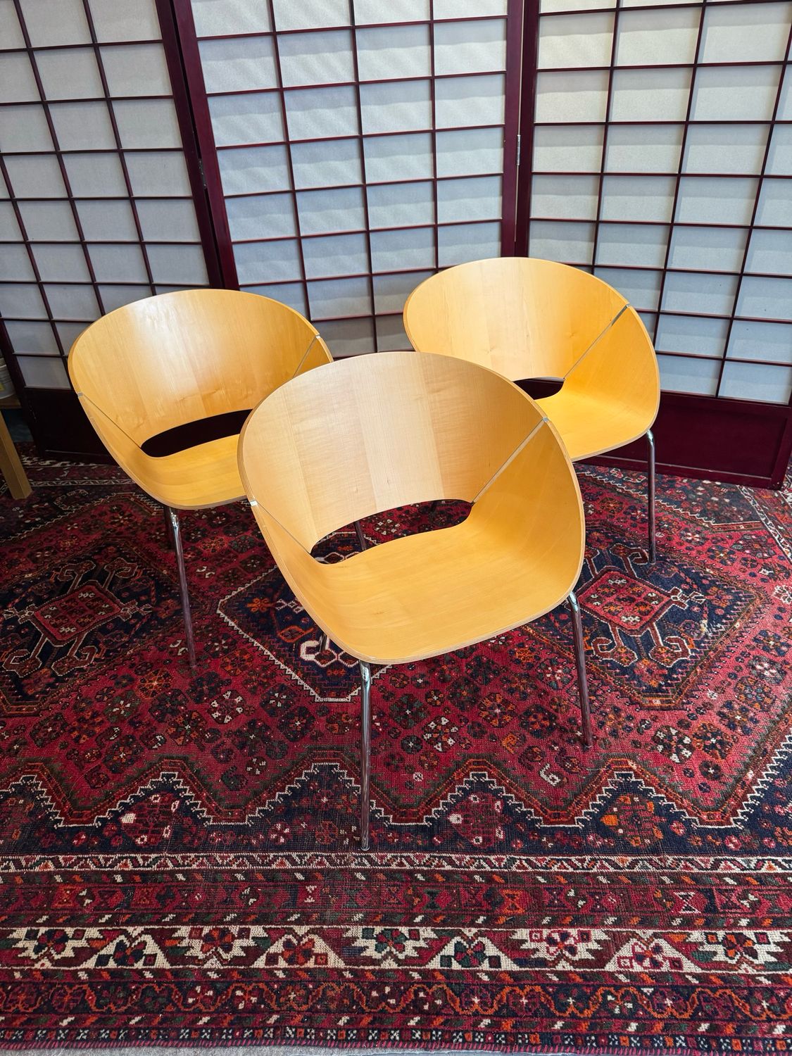 Lipse Plywood Dining Chairs by Wolfgang Mezger (Ind. Priced, 3 avail)