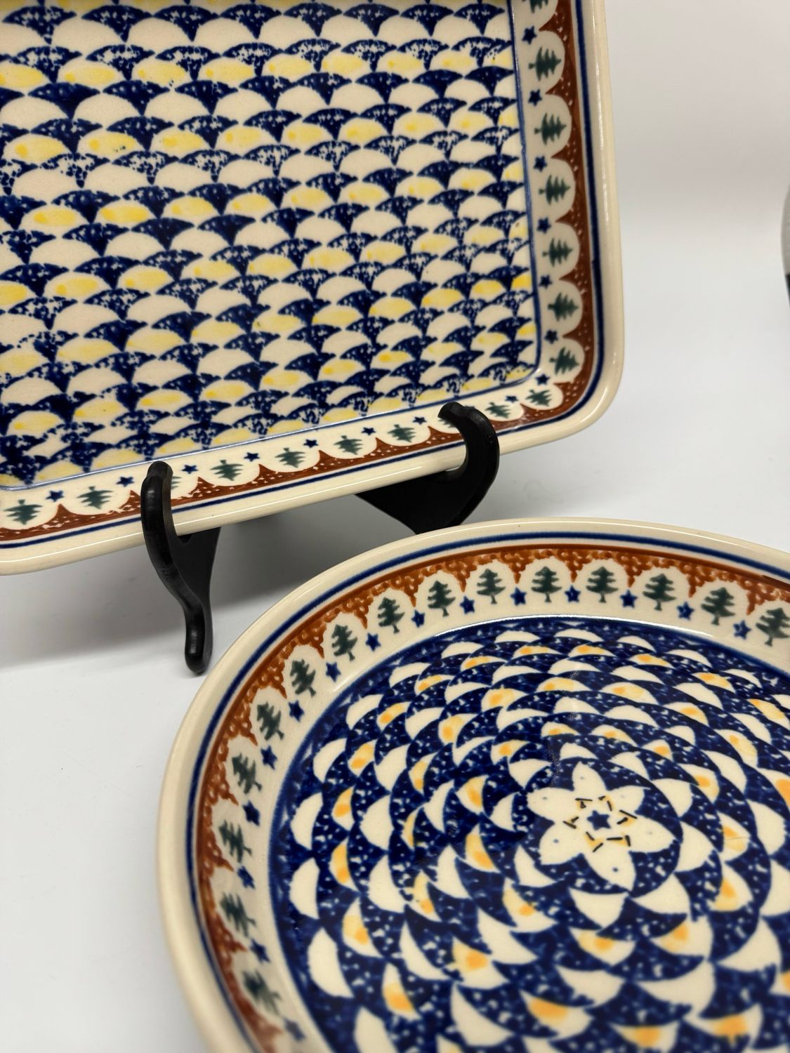 Polish Pottery Serving Dishes, set of 2