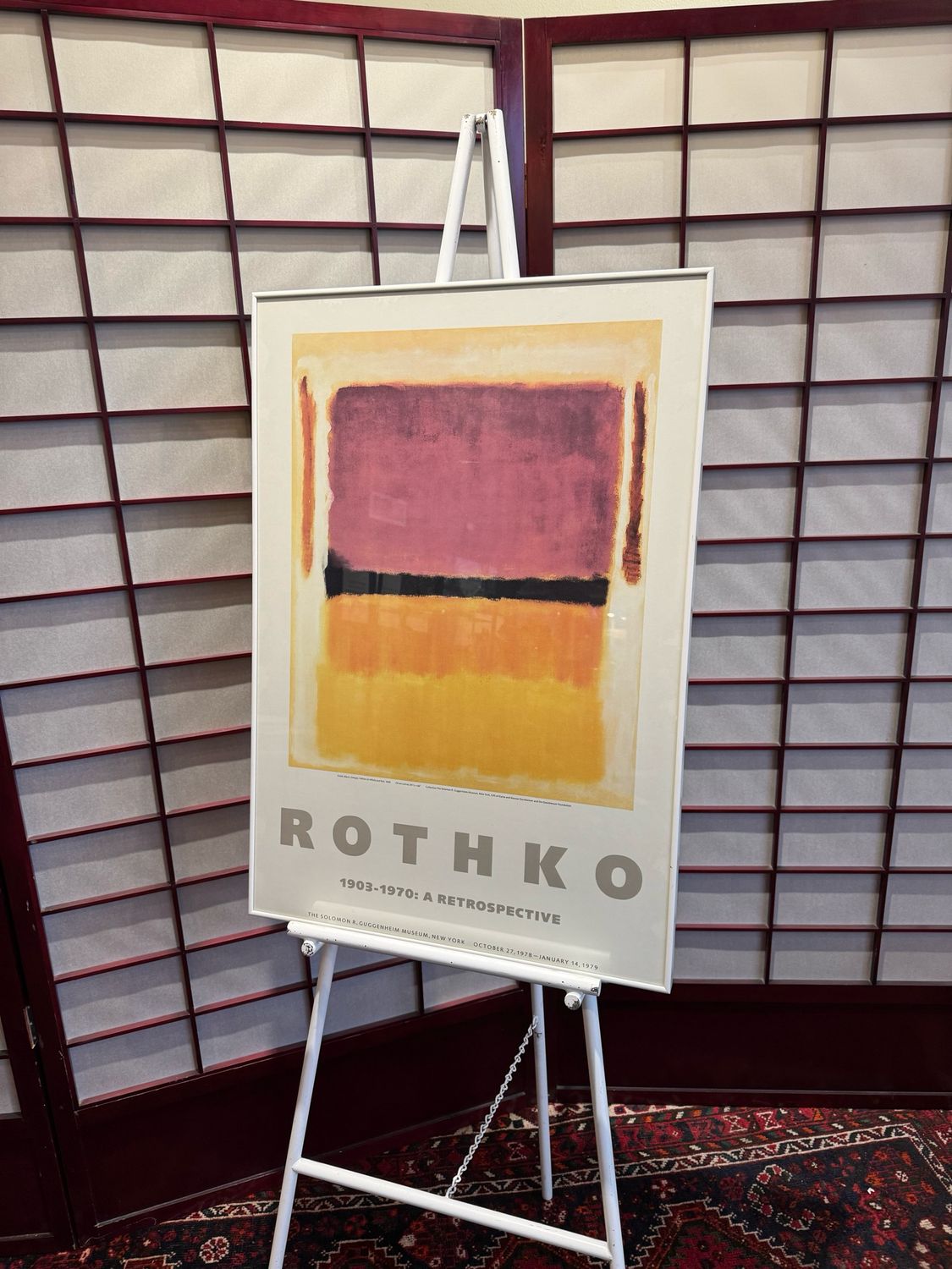 Mark Rothko 1978–79 Guggenheim Exhibition Poster