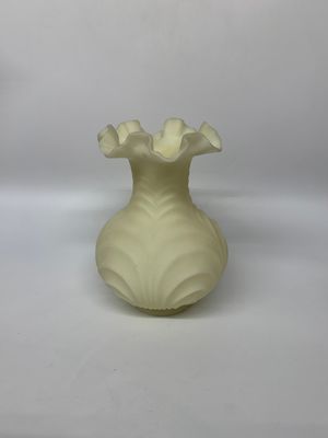 Fenton Uranium Glass Art Deco Vase