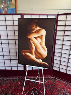 Jennifer Gray Original 2005 Nude Portrait on Canvas