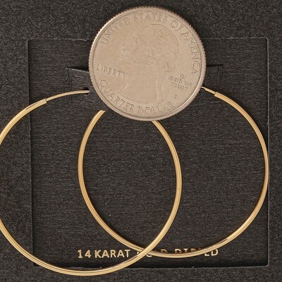 Small Thin Hoops