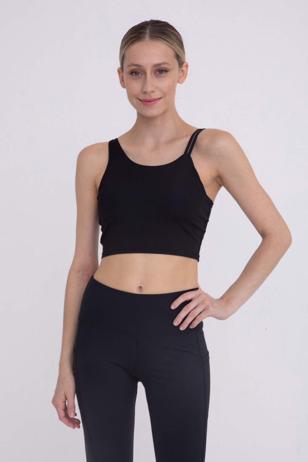 Asymmetrical Active Tank, Size: Small, Colour: Black