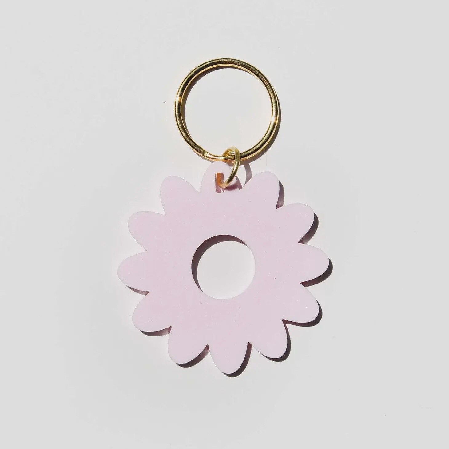 Daisy Acrylic Keychain, Colour: Blush