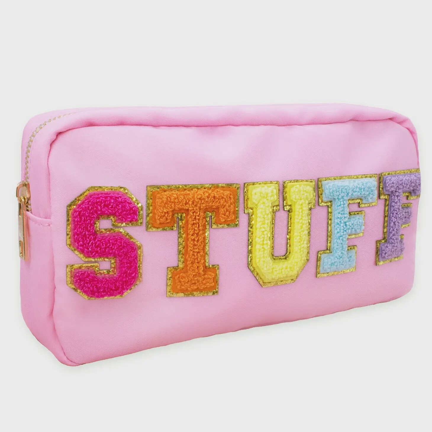 Stuff Varsity Letter Pouch, Colour: Pink