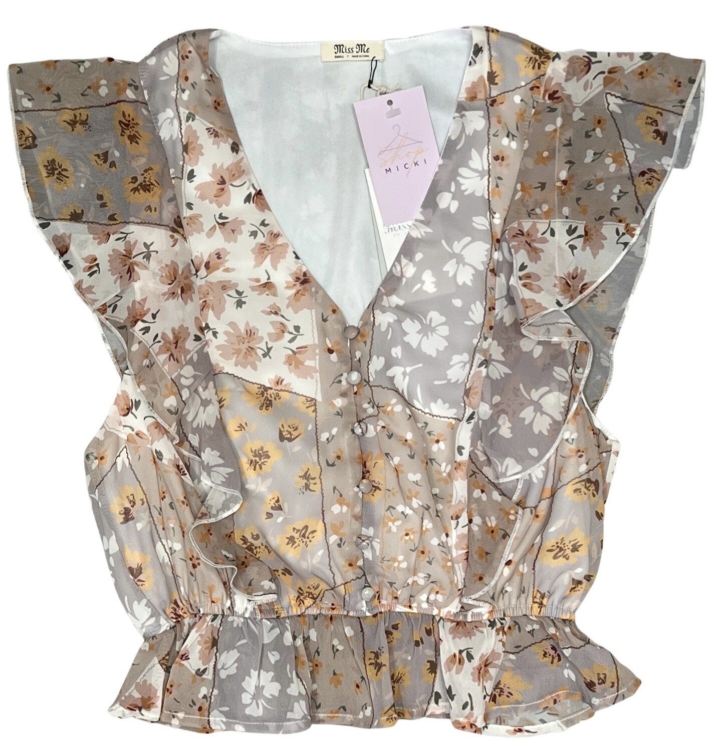 Floral Printed Crop