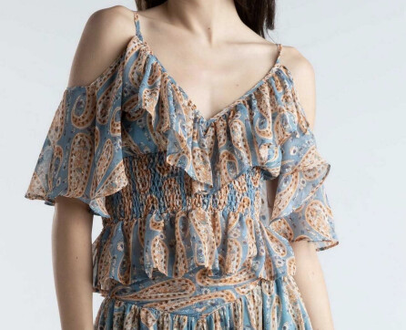 Paisley Cold Shoulder