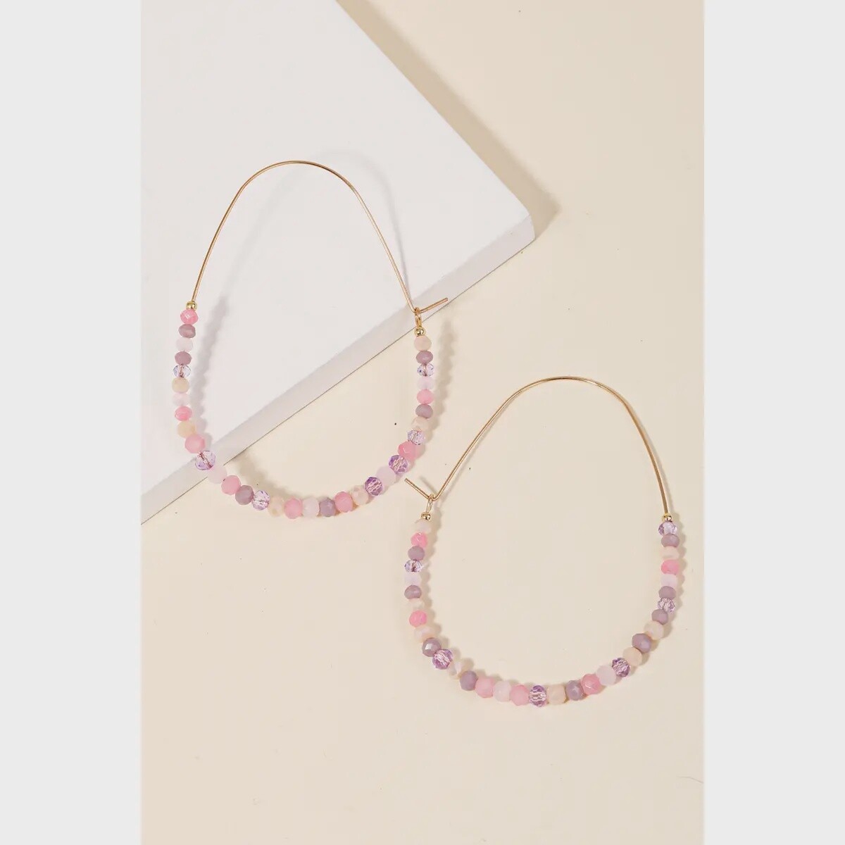 Beaded Hoop Earrings