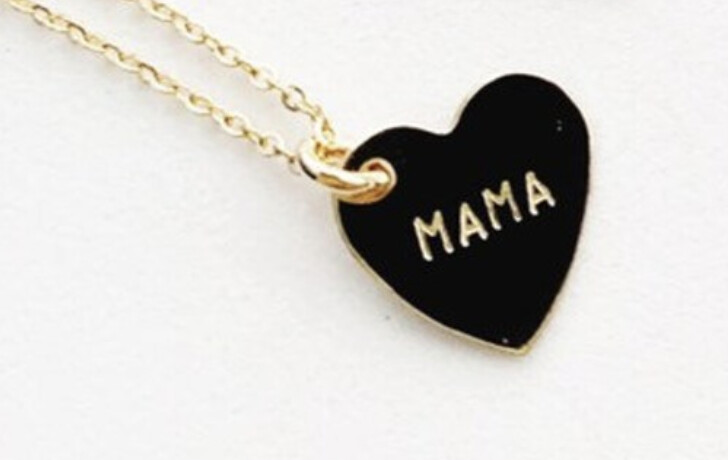 Heart Charm Necklace, Style: Mama