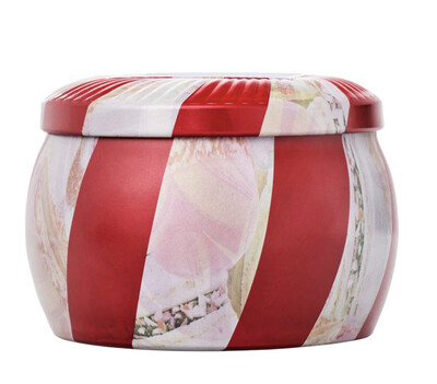 Crushed Candy Cane Mini Tin Candle