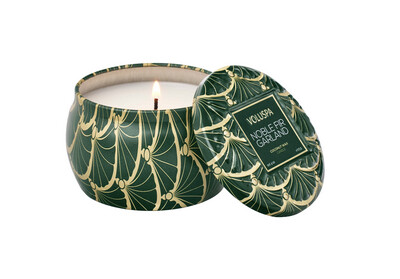 Noble Fir Garland Mini Tin Candle