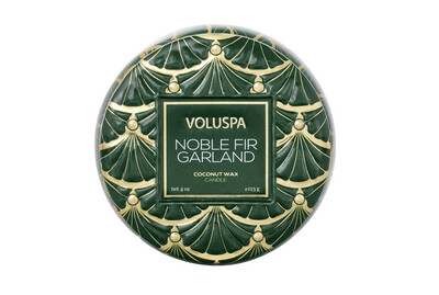 Noble Fir Garland Mini Tin Candle