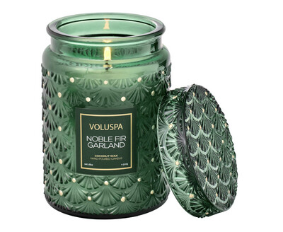 Noble Fir Garland Large Jar Candle