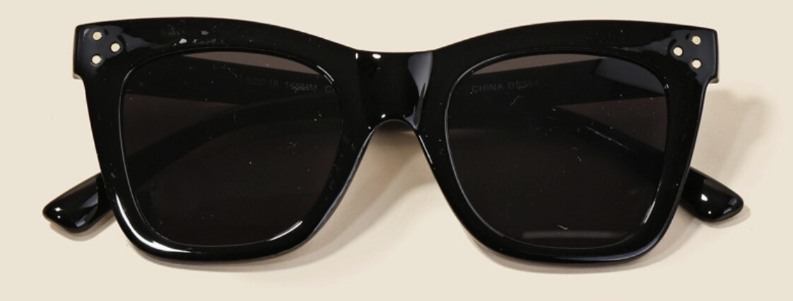 Wayfarer Sunglasses, Colour: Black