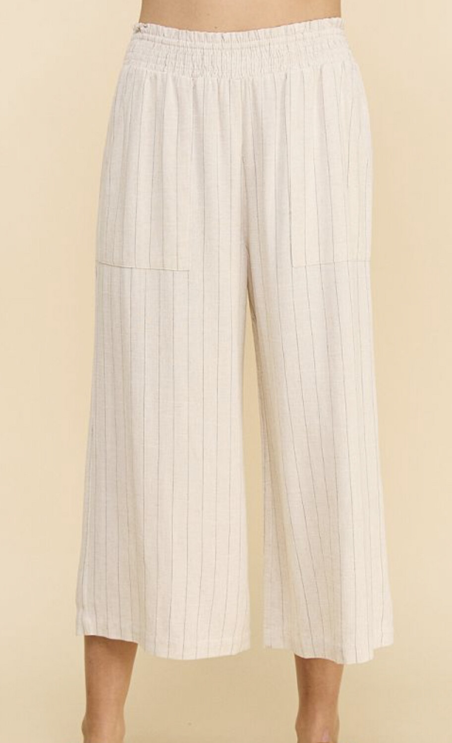 Pinstripe Crop Pant, Size: Small