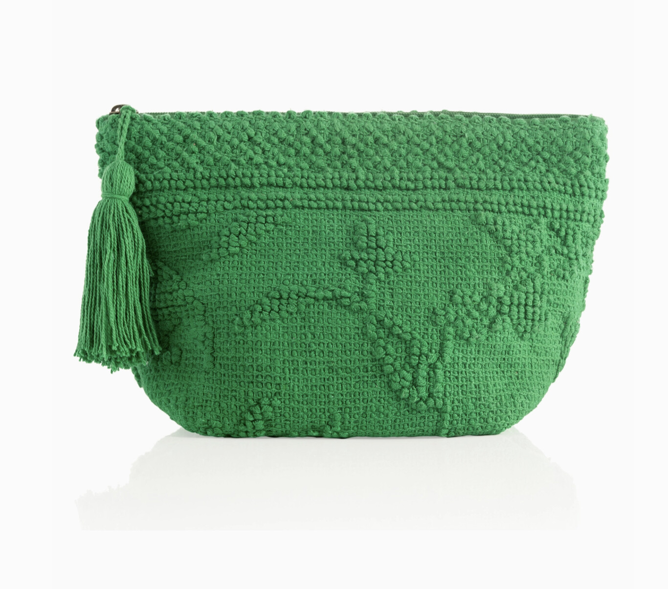 Loretta Zip Pouch, Colour: Green