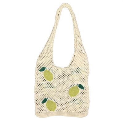 Lemon Crochet Bag
