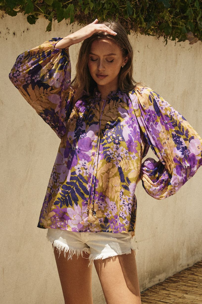 Woodland Pleated Blouse