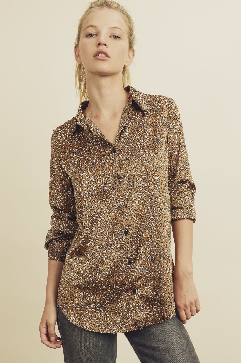 Wildcat Satin Button Down Shirt