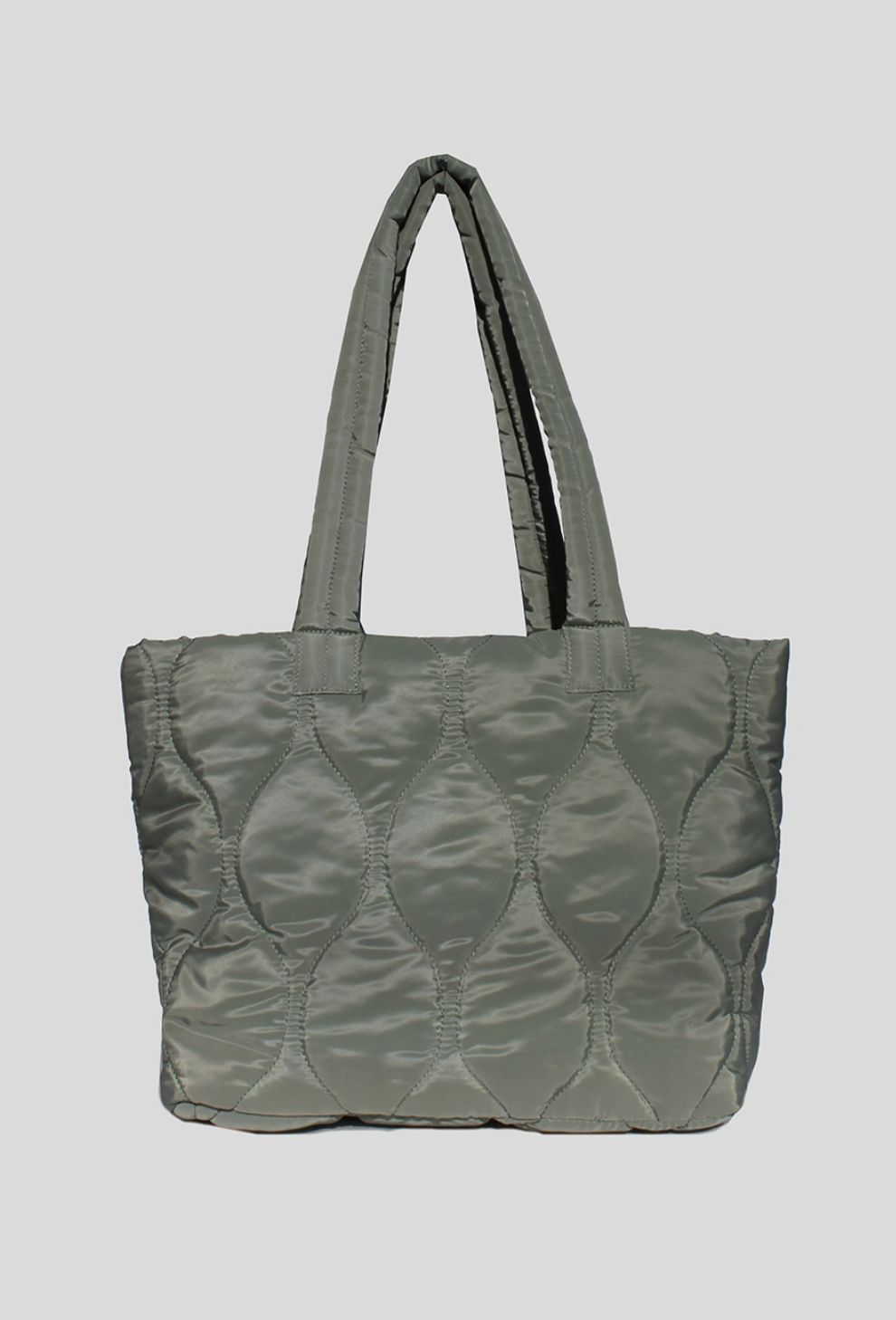 Natalie Quilted Hourglass Tote, Colour: Seafoam