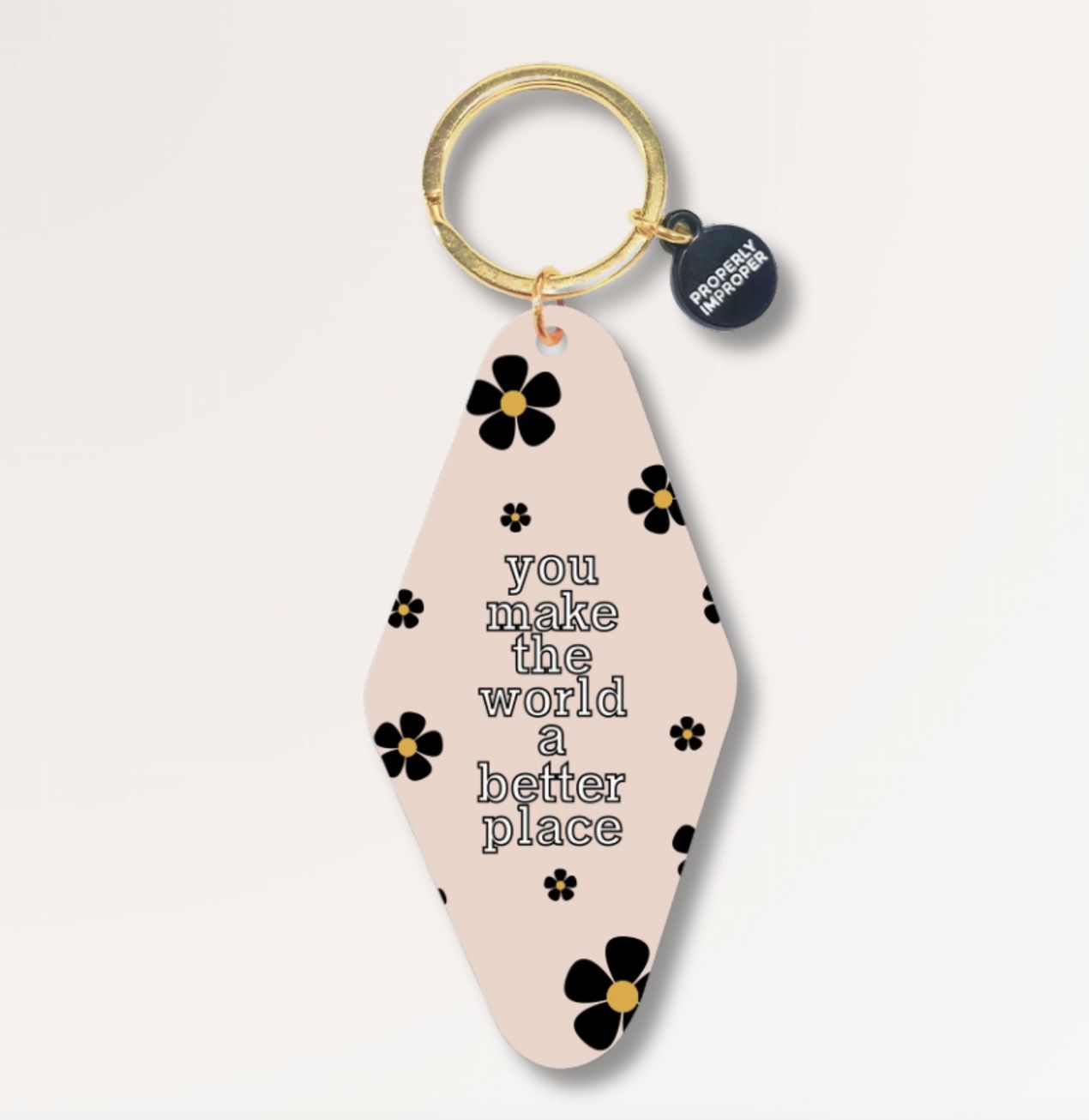 Make The World Better Keychain