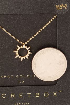 Sparkly Sun Necklace